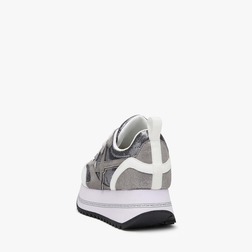 Basket W6YZ Charcoal Grey/White Femme | SLO-75283567